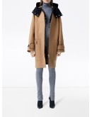 logo appliqué technical hooded parka