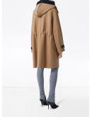 logo appliqué technical hooded parka