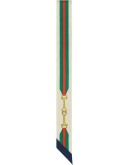 GG Horsebit skinny scarf