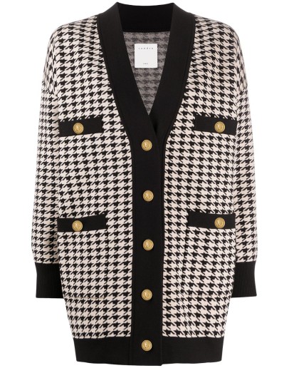 houndstooth cardigan