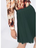 bead-embellished A-line skirt