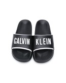 logo-print poolside slides