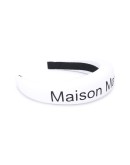 logo print hairband