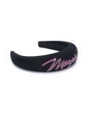 graphic logo hairband
