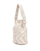 patterned bucket bag
