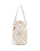 patterned bucket bag