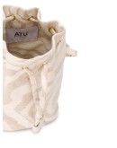 patterned bucket bag