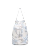 camouflage print bucket bag