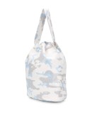 camouflage print bucket bag