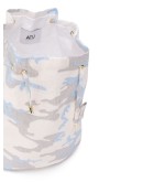 camouflage print bucket bag