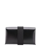 logo print leather wallet
