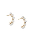 enamel-detail hoop earrings