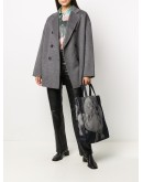 double-breasted alpaca coat