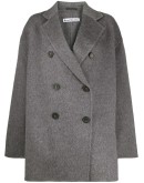 double-breasted alpaca coat