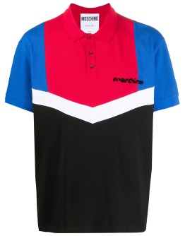 colour-block polo shirt