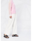 colour-block roll-neck jumper