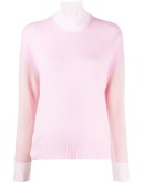 colour-block roll-neck jumper