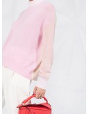 colour-block roll-neck jumper