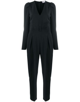 bow-detail tuxedo jumpsuit