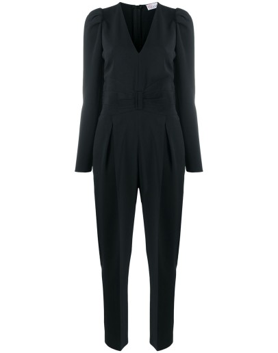 bow-detail tuxedo jumpsuit