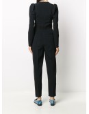 bow-detail tuxedo jumpsuit