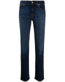 mid-rise straight leg jeans