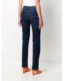 mid-rise straight leg jeans