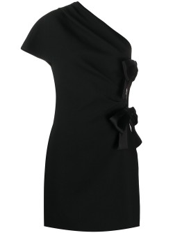 bow-detail mini dress