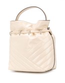 Kira chevron bucket bag