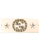 crystal interlocking G hair slide