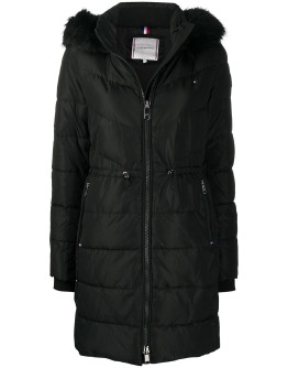 padded hooded parka coat