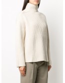 ribbed high neck jumper
