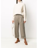 ribbed high neck jumper