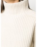 ribbed high neck jumper