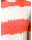 distressed striped jumper