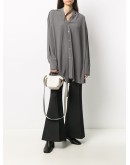 flared high-waisted tailored trousers