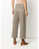 cropped straight-leg trousers
