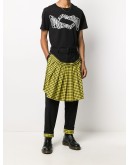gingham pleat kilt jeans