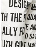 slogan print straight-leg jeans
