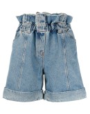 paperbag denim shorts