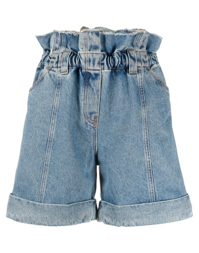 paperbag denim shorts