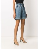 paperbag denim shorts