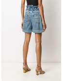 paperbag denim shorts