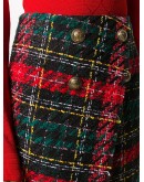 asymmtetric tweed skirt