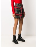 asymmtetric tweed skirt