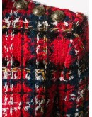 Tartan tweed mini dress