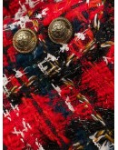 Tartan tweed mini dress