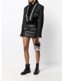 crystal-embellished saddler bucket bag