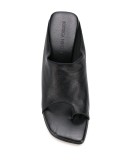 extended toe loop mules