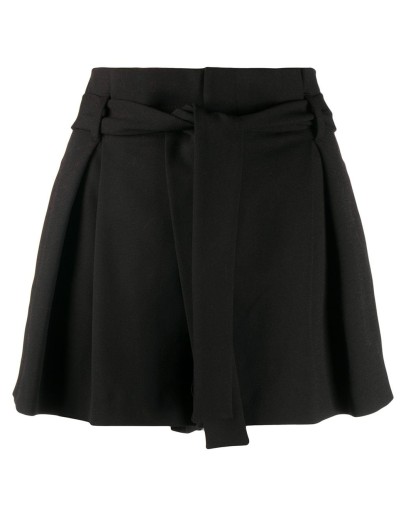 pleat-detailing paperbag shorts